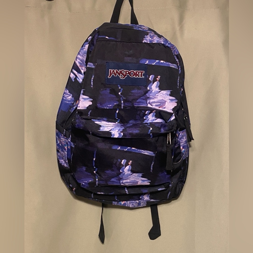 Jansport T501  Palm Glitch Floral Superbreak School Travel Backpack